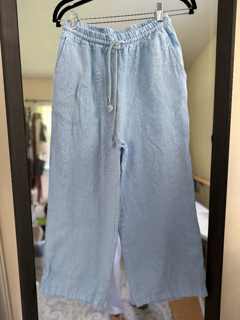 Beautiful Blue Linen Pants